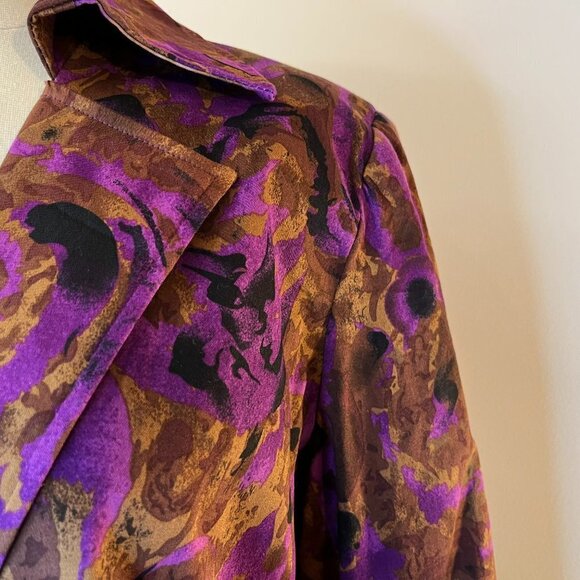 PATRICK CHRISTOPHER Women's Berry Brown Button Jacket - Size Large - NWT $84 - Picture 2 of 4